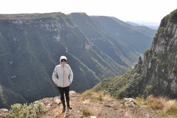 Visitando o canyon Fortaleza, em Cambará do Sul - RS